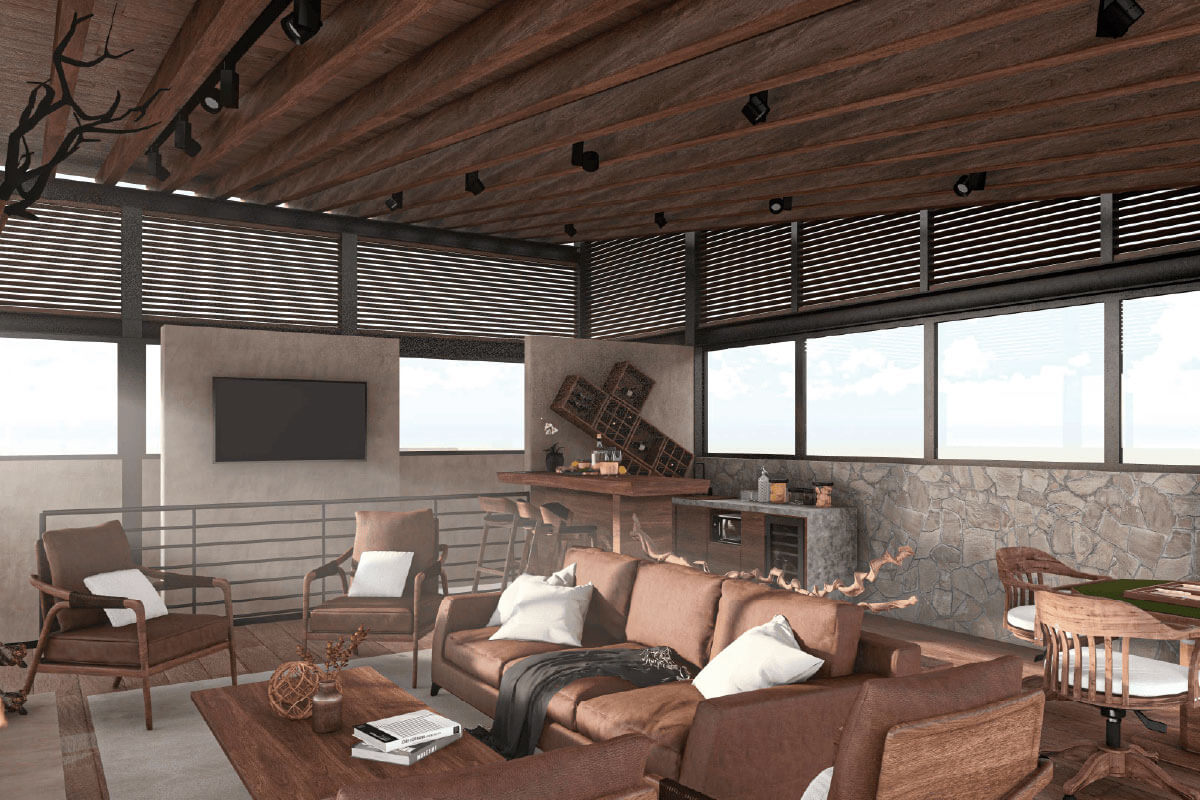proyecto privada puerta norte render
